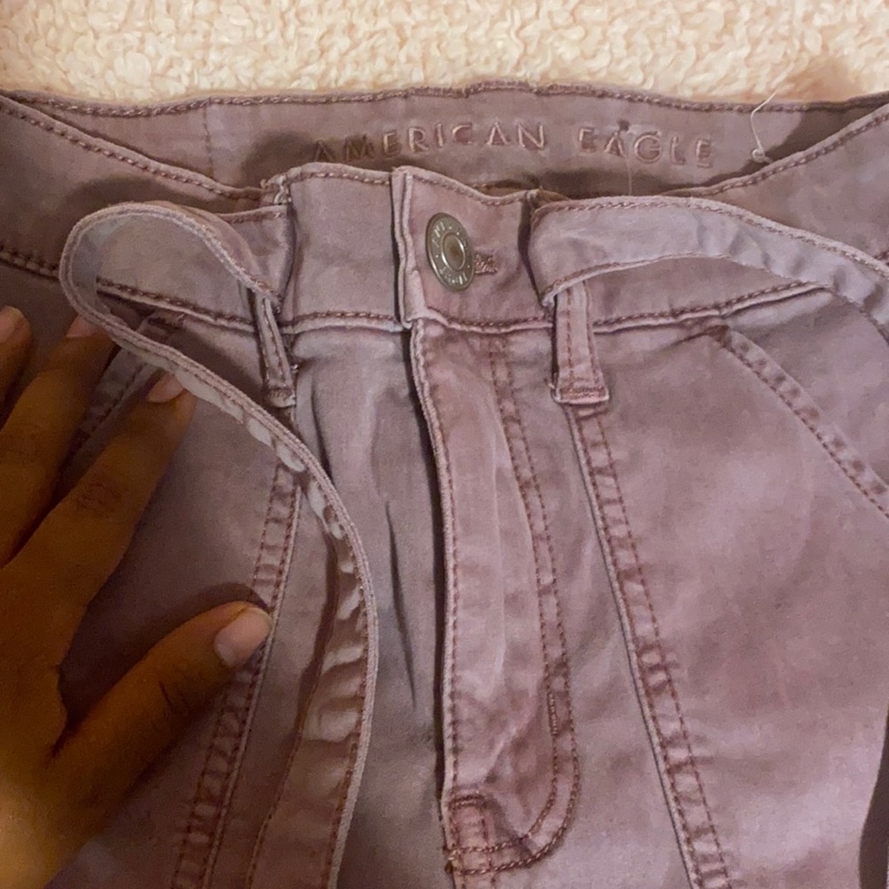 Purple jeggings high rise. Barely worn.